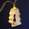 LED Lichterkette mit silbernen Baum Backförmchen - 8 warmweiße LED - Batteriebetrieb - L: 1,4m Produktbild-Vorschau