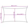 Design Sonnensegel 160 g/m² Braun 5x8 m HDPE, Markisen 2024 Produktbild-Vorschau 10