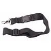 A close-up of a black strap with a buckle and a metal clip. Produktbild-Vorschau