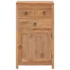 A front view of a wooden sideboard with two drawers on top and a cabinet door below. Voir les images du produit