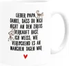 Kaffee-Tasse Geschenk für Papa Tochter Sohn Herz Spruch Produktbild-Vorschau 1