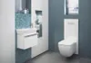 TECElux WC-Betätigungsplatte manuell, Glas weiß, Tasten Náhled obrázku produktu 2