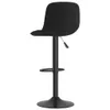 A black velvet bar stool is shown against a white background. Náhľad obrázku produktu