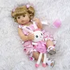 55CM Puppe Reborn Mädchen Baby Doll Ganzkörper Silikon Produktbild-Vorschau 4
