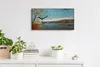 Wohnzimmer-Bild Leinwand Uhr Geräuschlos 60x30 Ölgemälde Produktbild-Vorschau 3