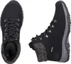 A pair of black winter boots shown from a top-down and side view. Anteprima dell’immagine prodotto