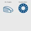 Diagrams of a fangbox and a brushless motor. Produktbild-Vorschau
