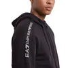 EA7 Logo Series Hooded Baumwolle Sweatjacke Herren Produktbild-Vorschau 3