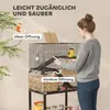 PawHut Hamsterkäfig mit Rollen 3 Etagen Nagerkäfig Produktbild-Vorschau 7