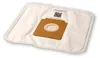 A vacuum cleaner bag with a cardboard attachment and a QR code. Produktbild-Vorschau