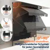 Klemmmarkise Markise für balkon mit Kurbel Sonnenschutz Produktbild-Vorschau 5