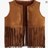 Hippie-Kleidung, Damen-Fransen, ärmelloses Hippie-Kostüm, Produktbild-Vorschau 2
