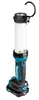 A cordless LED work light with a battery pack attached. Produktbild-Vorschau