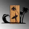 Wallity, Surfer Life, Dekoratives Wandaccessoire aus Holz, Produktbild-Vorschau 4