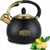 Wasserkocher mit Edelstahlpfeife 2,7 L INDUKTION KAMILLE Produktbild-Vorschau 1