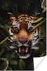 MuchoWow® Poster Tiger - Pflanzen - Grün 120x180 cm - Produktbild-Vorschau 1