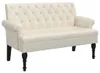 vidaXL Banc avec dossier 120x62x75,5 cm Lin Voir les images du produit 1