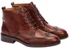 Pikolinos Damen Stiefelette aus Leder flach Derby Brogue Produktbild-Vorschau 6