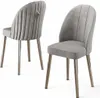 Skye Decor, Mara - Grey, Chrome, Stuhlset (6-teilig), Grau, Produktbild-Vorschau 2