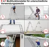 TWOLIIN Víceúčelový žebřík 4x3 Hliník s plošinou 6 v 1 Náhled obrázku produktu 3