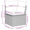 Möbel 10-tlg. Garten-Sofagarnitur mit Kissen Schwarz Poly Produktbild-Vorschau 10