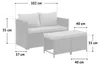SVITA ATHINA Sitzgruppe Outdoor Gartenmöbel Set Balkonmöbel Produktbild-Vorschau 7