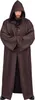 Umhang mit Kapuze Herren Robe Halloween Kostüm Braun S Produktbild-Vorschau 1