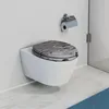 SCHÜTTE MDF WC sedátko dřevěné jádro GREY STEEL, WC sedátko Náhled obrázku produktu 6