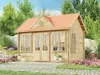 Alpholz Gartenhaus Clockhouse-28 aus Holz in Naturbelassen Produktbild-Vorschau 5