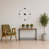 Wanduhr groß XXL 3D selbstklebend schwarz modern DIY 40-70 Produktbild-Vorschau 5