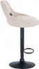 Barhocker Lazio Samt schwarz creme Produktbild-Vorschau 4