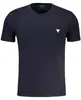 Herren Baumwolle T-Shirt Blau: Super Slim Fit mit Produktbild-Vorschau 1
