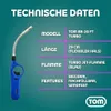 TOM Stabfeuerzeug Sturmfeuerzeug flexibler Stab Jet-Flamme Produktbild-Vorschau 11