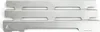 A stainless steel grill heat plate with three horizontal slots. Voir les images du produit