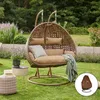 HOME DELUXE - Hängesessel TWIN - Braun, Höhe 195 cm - inkl. Produktbild-Vorschau 2