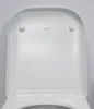 A close-up, top-down view of a white toilet seat lid. Produktbild-Vorschau