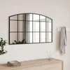 vidaXL Lustro ścienne czarne 100x60 cm Krzywe żelazko Podgląd zdjęcia produktu 2