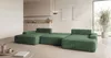 CORNERO Ecksofa mit schlaffunktion VERONA U-Form grün Cord Produktbild-Vorschau 6