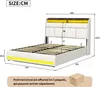 postel 140x200 cm s úložným prostorem, USB a LED Náhled obrázku produktu 4