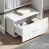 vidaXL Armoire à tiroirs avec roue Blanc 55 x 45 x 31 cm Voir les images du produit 4