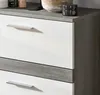 Waschbeckenunterschrank "Bailey" weiß Hochglanz und grau Produktbild-Vorschau 3