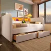MODFU Lit Banquette Ado/Enfant 140x190 cm avec Éclairage Voir les images du produit 4