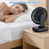 Mini-Tischventilator, Mini Ventilator Wiederaufladbar, 5 Produktbild-Vorschau 2