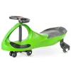 A green ride-on toy car with black wheels and seat, shown from a side angle against a white background. Náhled obrázku produktu