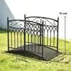 Outsunny Gartenbrücke aus Metall 135,5 cm Teichbrücke mit Produktbild-Vorschau 3