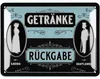 LANOLU Blechschild Getränkerückgabe Schild, Toilettenschild Produktbild-Vorschau 1
