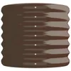 A brown corrugated metal raised garden bed with several small, shiny rivets along the side. Náhled obrázku produktu
