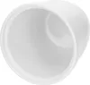 A white ceramic pot viewed from an angle, showing its interior. Produktbild-Vorschau