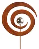 Rost Gartenstecker Spirale mit Edelstahlkugel 114 cm Produktbild-Vorschau 1