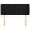 The Living Store Kopfteil mit Ohren Schwarz 83x16x78/88 cm Produktbild-Vorschau 4